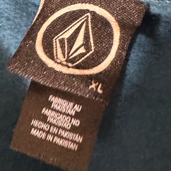Volcom Teal Kids Hoodie with Logo - Picture 6 of 6